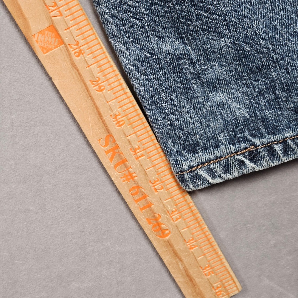 Levi's 527 Bootcut Jeans Mens 36x32 (Actual 38x32) Blue Slim Fit Denim Low Rise - Picture 11 of 16